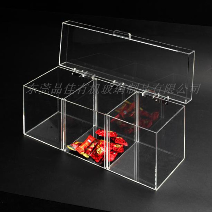 东莞有机玻璃展示盒 透明亚克力展示盒 翻盖亚克力食品展示盒