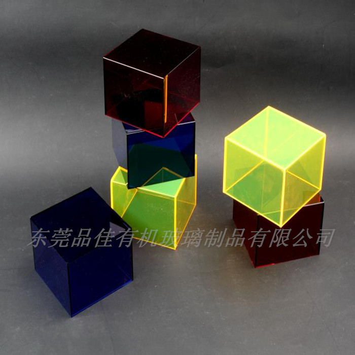 东莞有机玻璃加工 厂家直销亚克力盒子 彩色定制亚克力小盒子